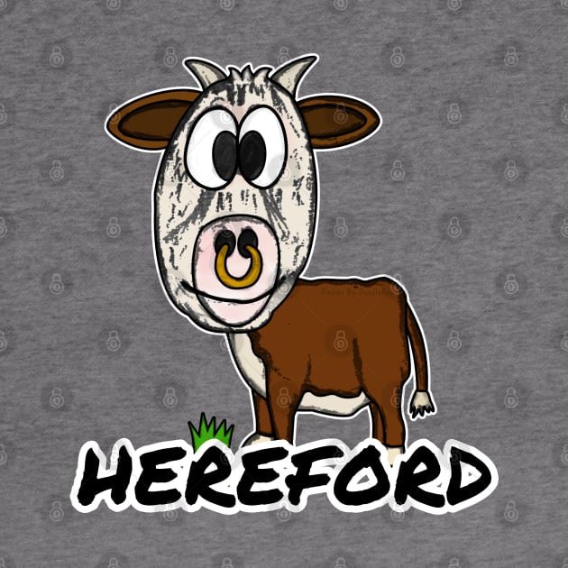 Hereford Cattle Livestock Farmer Texas Herefordshire Funny by doodlerob